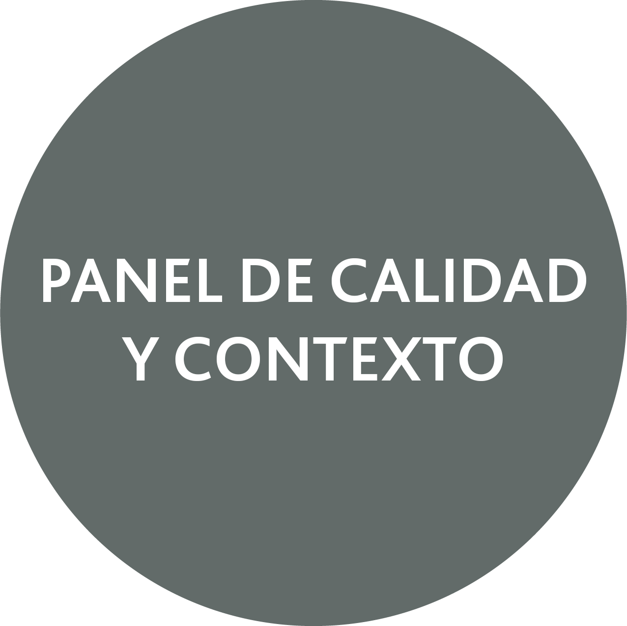 Panel de calidad y contexto