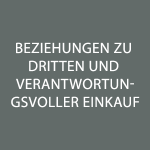BEZIEHUNGEN ZU DRITTEN UND VERANTWORTUNGSVOLLER EINKAUF