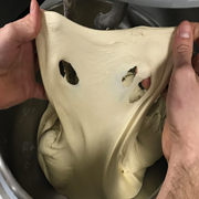 dough with holes